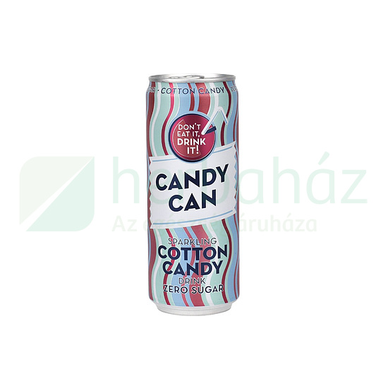 CANDY CAN VATTACUKOR ÍZŰ SZÉNSAVAS CUKORMENTES ÜDÍTŐITAL 330ML DRS+50FT BETÉTDÍJ