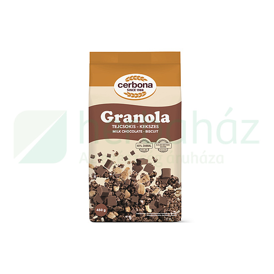 CERBONA TEJCSOKIS-KEKSZES GRANOLA 450G