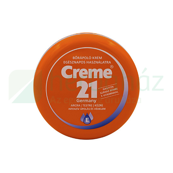 CREME 21 BŐRÁPOLÓ KRÉM EGÉSZNAPOS HASZNÁLATRA NAGYON SZÁRAZ BŐRRE, ARCRA, TESTRE, KÉZRE 150ML