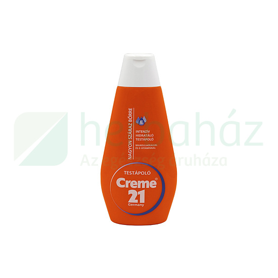 CREME 21 HIDRATÁLÓ TESTÁPOLÓ NAGYON SZÁRAZ BŐRRE MANDULAOLAJJAL ÉS E-VITAMINNAL 400ML