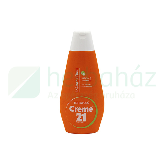 CREME 21 HIDRATÁLÓ TESTÁPOLÓ SZÁRAZ BŐRRE ALOE VERÁVAL ÉS E VITAMINNAL 400ML