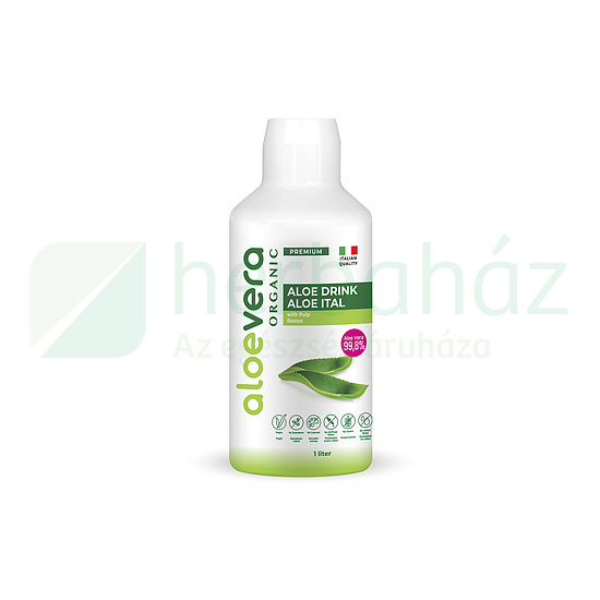 EREDETI ALOE VERA ORGANIC PRÉMIUM ALOE ITAL ROSTOS 1000ML DRS+50FT BETÉTDÍJ