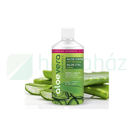 EREDETI ORIGINAL ALOE VERA ITAL NEKTÁR ÁFONYÁVAL 1000ML DRS+50FT BETÉTDÍJ