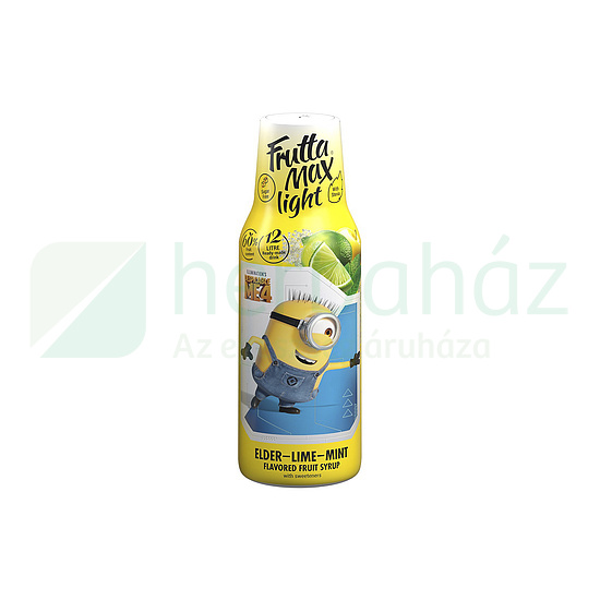 FRUTTAMAX MINIONS LIGHT GYÜMÖLCSSZÖRP BODZA-LIME MENTA ÍZ 500ML DRS+50FT BETÉTDÍJ