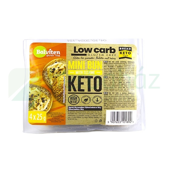 GLUTÉNMENTES BALVITEN LOW CARB SZÉNHIDRÁTCSÖKKENTETT MINI BUCI 100G