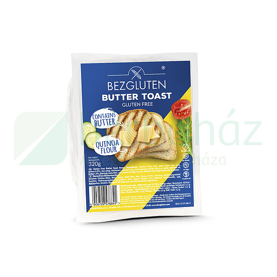 GLUTÉNMENTES BEZGLUTEN VAJAS TOAST KENYÉR 320G