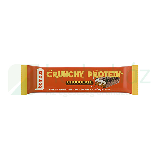 GLUTÉNMENTES BOMBUS CRUNCHY PROTEINSZELET TEJCSOKOLÁDÉVAL, ÉDESÍTŐSZERREL 50G