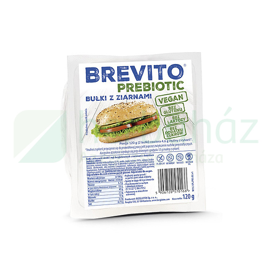 GLUTÉNMENTES BREVITO SOKMAGVAS SZENDVICS ZSEMLE PREBIOTIKUS 120G