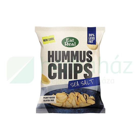 GLUTÉNMENTES EAT REAL HUMMUS CHIPS TENGERI SÓS 45G