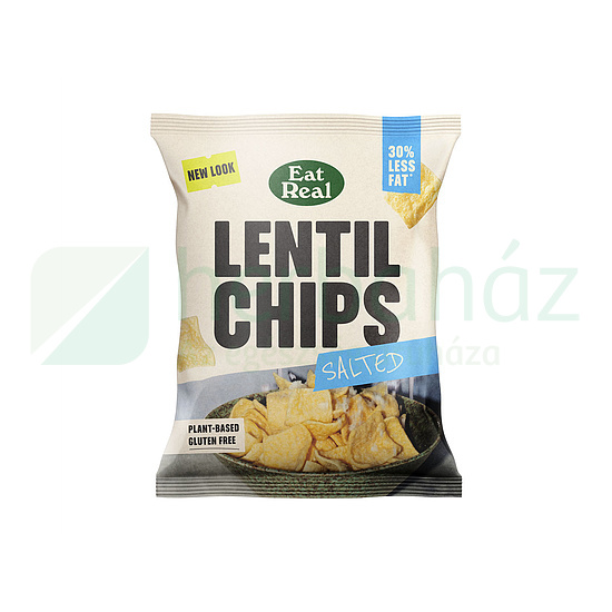 GLUTÉNMENTES EAT REAL LENCSE CHIPS SÓS 40G