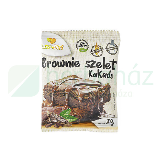 GLUTÉNMENTES LOVE DIET BROWNIE SZELET KAKAÓS LAKTÓZMENTES 30G