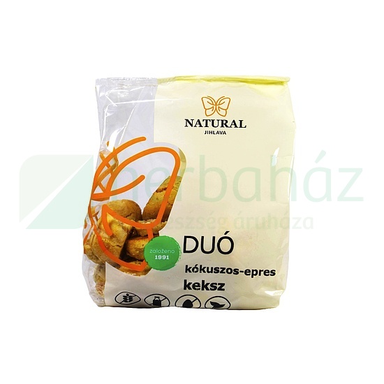 GLUTÉNMENTES NATURAL DUÓ KEKSZ KÓKUSZOS-EPRES 150G