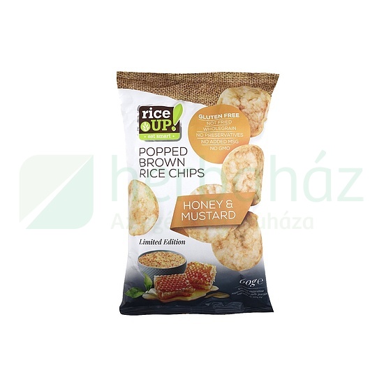 GLUTÉNMENTES RICE UP CHIPS MÉZES-MUSTÁROS ÍZŰ 60G