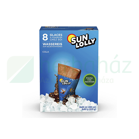 GLUTÉNMENTES SUNLOLLY JÉGKRÉM COLA ÍZBEN LAKTÓZMENTES 480ML