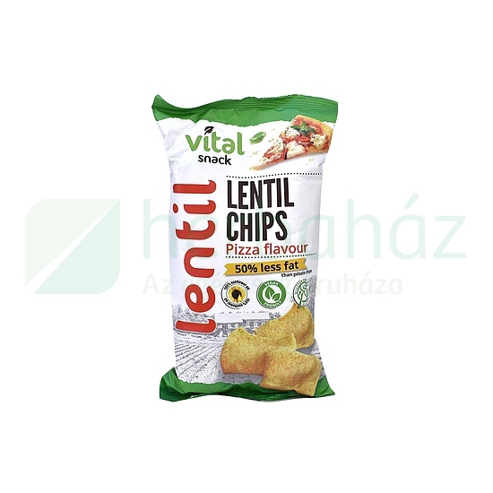 GLUTÉNMENTES VITÁL LENCSE CHIPS PIZZA ÍZŰ 65G