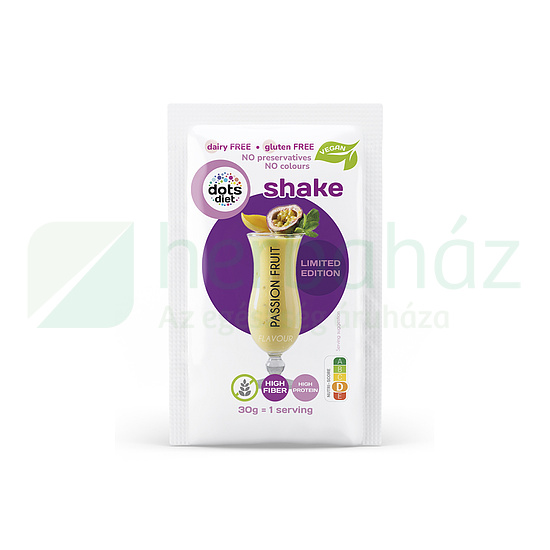 GM DOTSDIET INSTANT SHAKE ALAPPOR MARACUJA ÍZŰ ÉDESÍTŐSZERREL ÉS CUKORRAL 30G