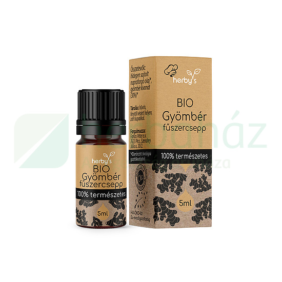 HERBYS BIO GYÖMBÉR FŰSZERCSEPP 100% TERMÉSZETES 5ML