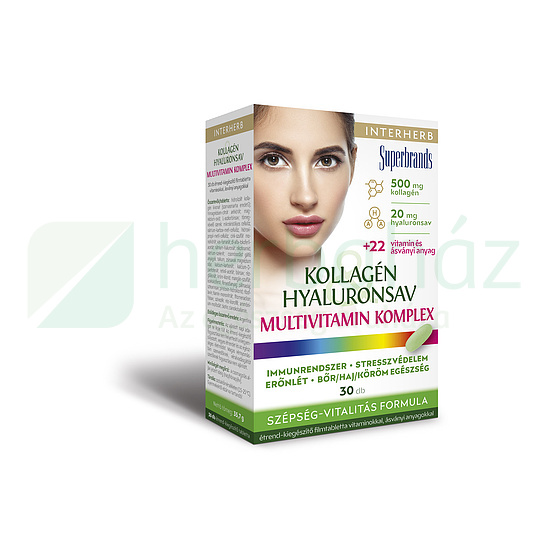 INTERHERB KOLLAGÉN&HIALURONSAV MULTIVITAMIN KOMPLEX TABLETTA 30DB