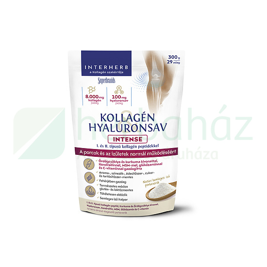 INTERHERB KOLLAGÉN&HYALURONSAV INTENSE PORCÉPÍTŐ ITALPOR NATÚR 300G