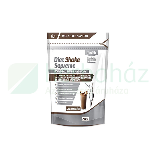 JUTAVIT DIET SHAKE SUPREME FEHÉRJE KÉSZÍTMÉNY CSOKOLÁDÉ ÍZBEN 720G