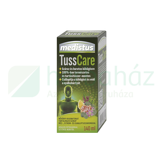 MEDISTUS TUSSCARE SZIRUP KÖHÖGÉSRE 12 ÉVES KORTÓL 140ML