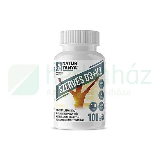 NATUR TANYA SZERVES D3 4000NE ÉS K2 40MCG VITAMIN 100DB