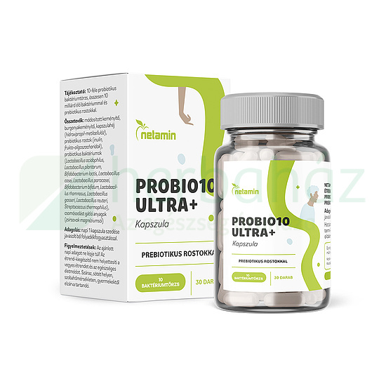 NETAMIN PROBIO10 ULTRA+ PROBIOTIKUS ROSTOKKAL KAPSZULA 30DB