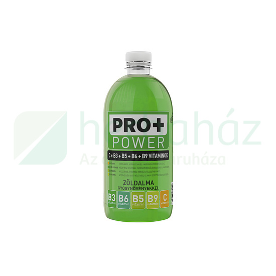 PRO+ POWER VITAMINOKKAL ZÖLDALMA GYÓGYNÖVÉNYEKKEL 750ML DRS+50FT BETÉTDÍJ