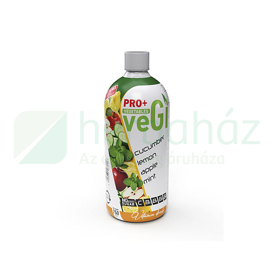 PRO+ VEGI C-VITAMIN B3-B5-B9-VITAMIN UBORKA-CITROM-ALMA-MENTA ÍZŰ ITAL 750ML DRS+50FT BETÉTDÍJ