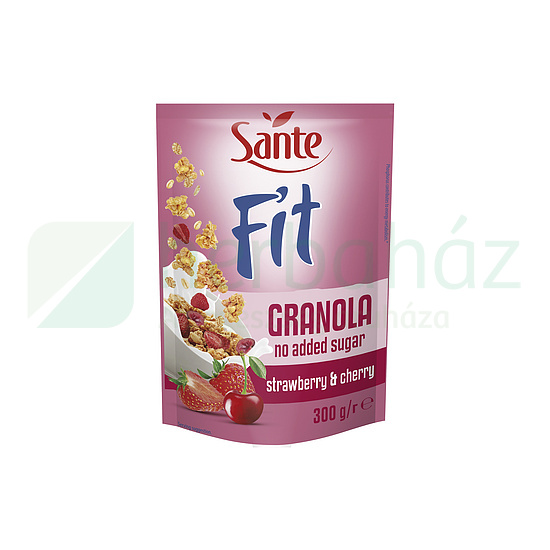 SANTE FIT GRANOLA EPRES-MEGGYES HOZZÁADOTT CUKOR NÉLKÜL300G