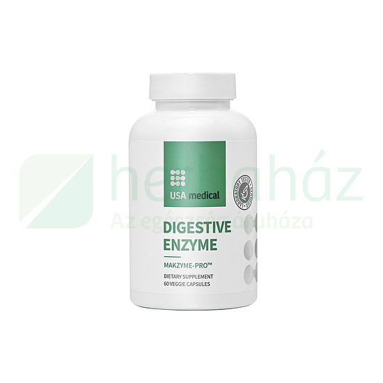 USA MEDICAL DIGESTIVE ENZYME - EMÉSZTŐENZIM KAPSZULA 60DB