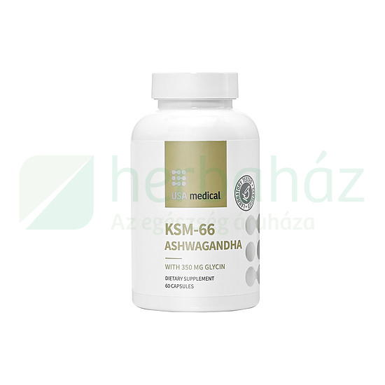 USA MEDICAL KSM-66 ASHWAGANDHA KAPSZULA GLICINNEL 60DB