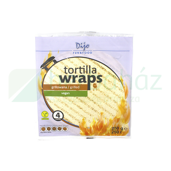 VEGÁN DIJO TORTILLA WRAPS ELŐGRILLEZETT 250G