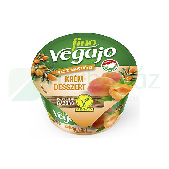 VEGAN FINO VEGAJÓ KRÉMDESSZERT KAJSZI-HOMOKTÖVIS 125G[H]