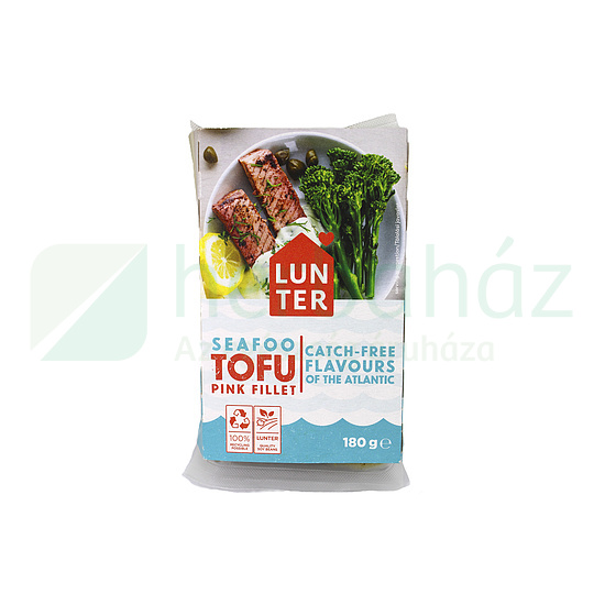 VEGÁN LUNTER TOFU SEAFOO PINK FILÉ NÖVÉNYI ALAPÚ TERMÉK 180G [H]