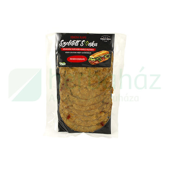 VEGÁN MANUFAKTÚRA VEGAN GRILL NÖVÉNYI ALAPÚ SZELETELT SONKA PRITAMINPAPRIKÁS 85G [H]