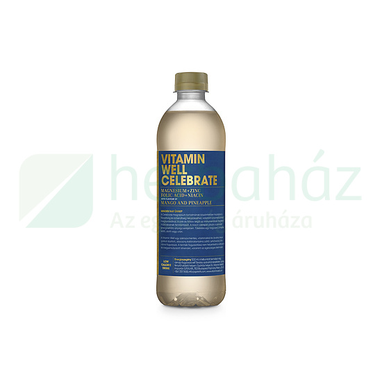 VITAMIN WELL CELEBRATE SZÉNSAVMENTES ÜDÍTŐITAL MANGÓ-ANANÁSZ 500ML DRS+50FT BETÉTDÍJ