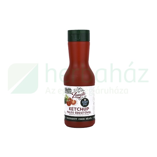 ZAMATO KETCHUP PALEO ÉDESÍTŐSZERREL 66%-KAL KEVESEBB KALÓRIA 450G