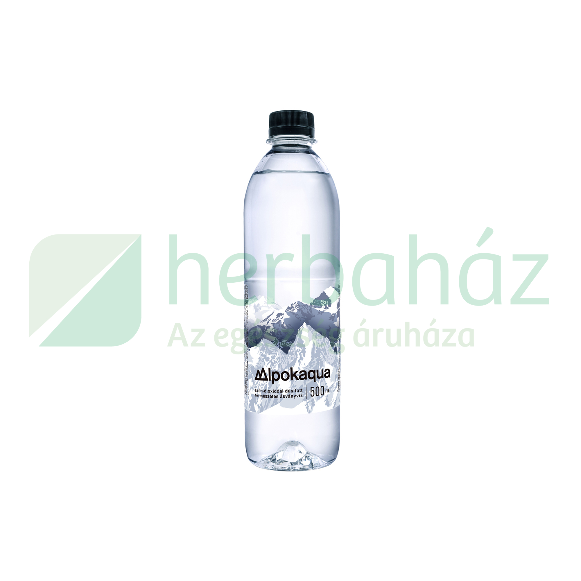 ALPOKAQUA SZÉNSAVAS TERMÉSZETES ÁSVÁNYVÍZ 500ML DRS+50FT BETÉTDÍJ