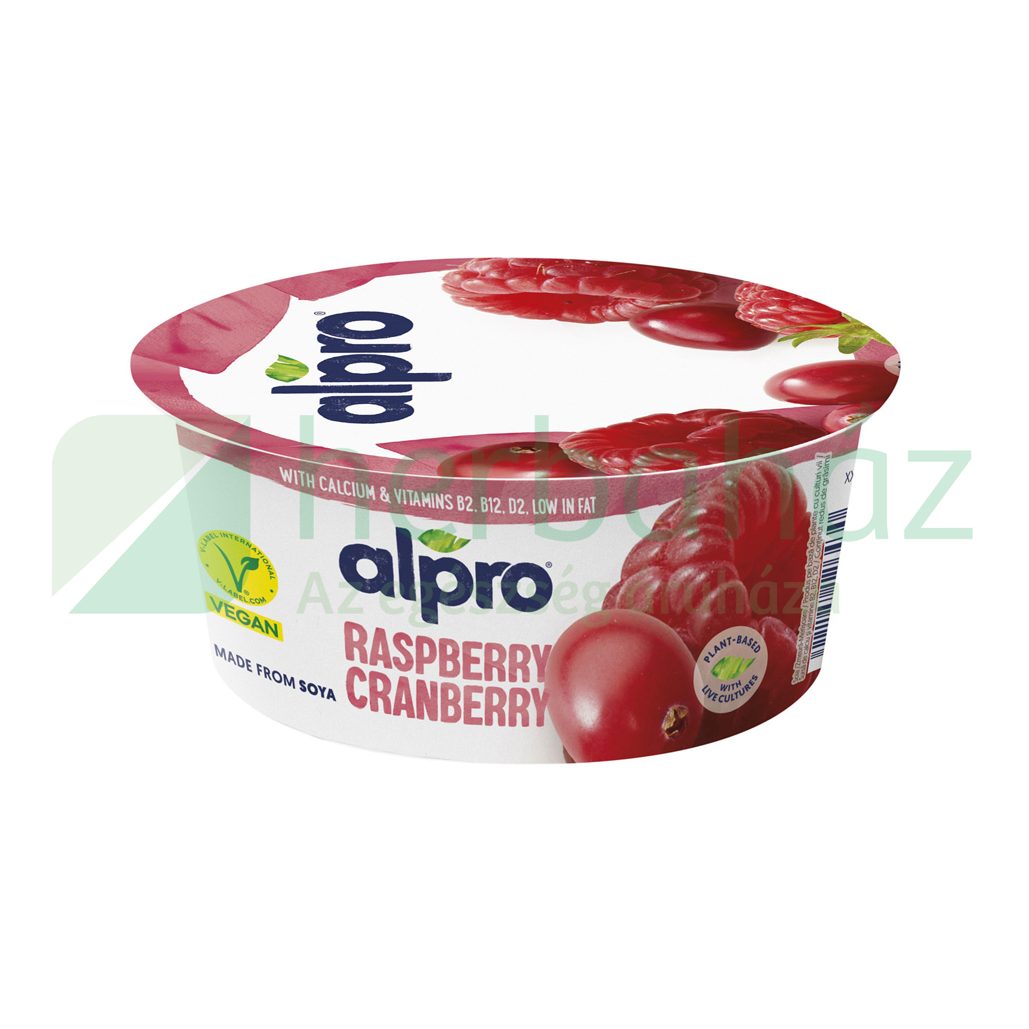 ALPRO MÁLNA-VÖRÖSÁFONYÁS SZÓJAGURT 150G[H]