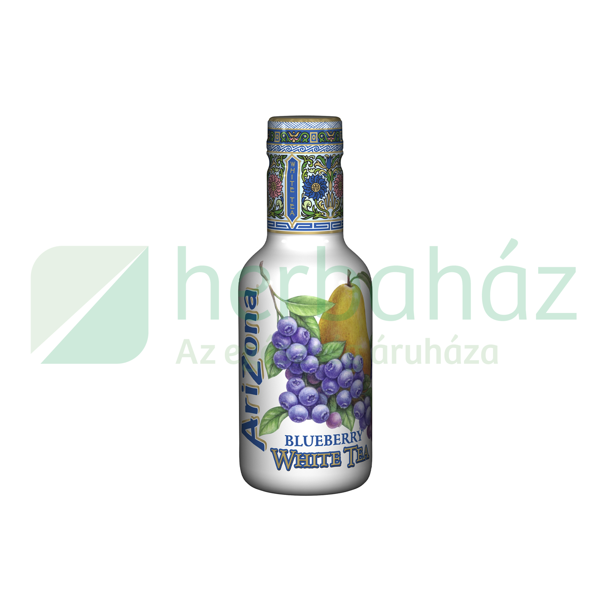 ARIZONA SZÉNSAVMENTES ÜDÍTŐ ÁFONYA-KÖRTE FEHÉR TEA 450ML DRS+50FT BETÉTDÍJ