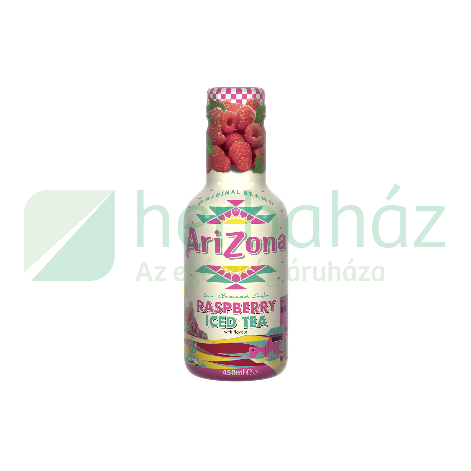 ARIZONA SZÉNSAVMENTES ÜDÍTŐ MÁLNA IZŰ FEKETE TEA 450ML DRS+50FT BETÉTDÍJ