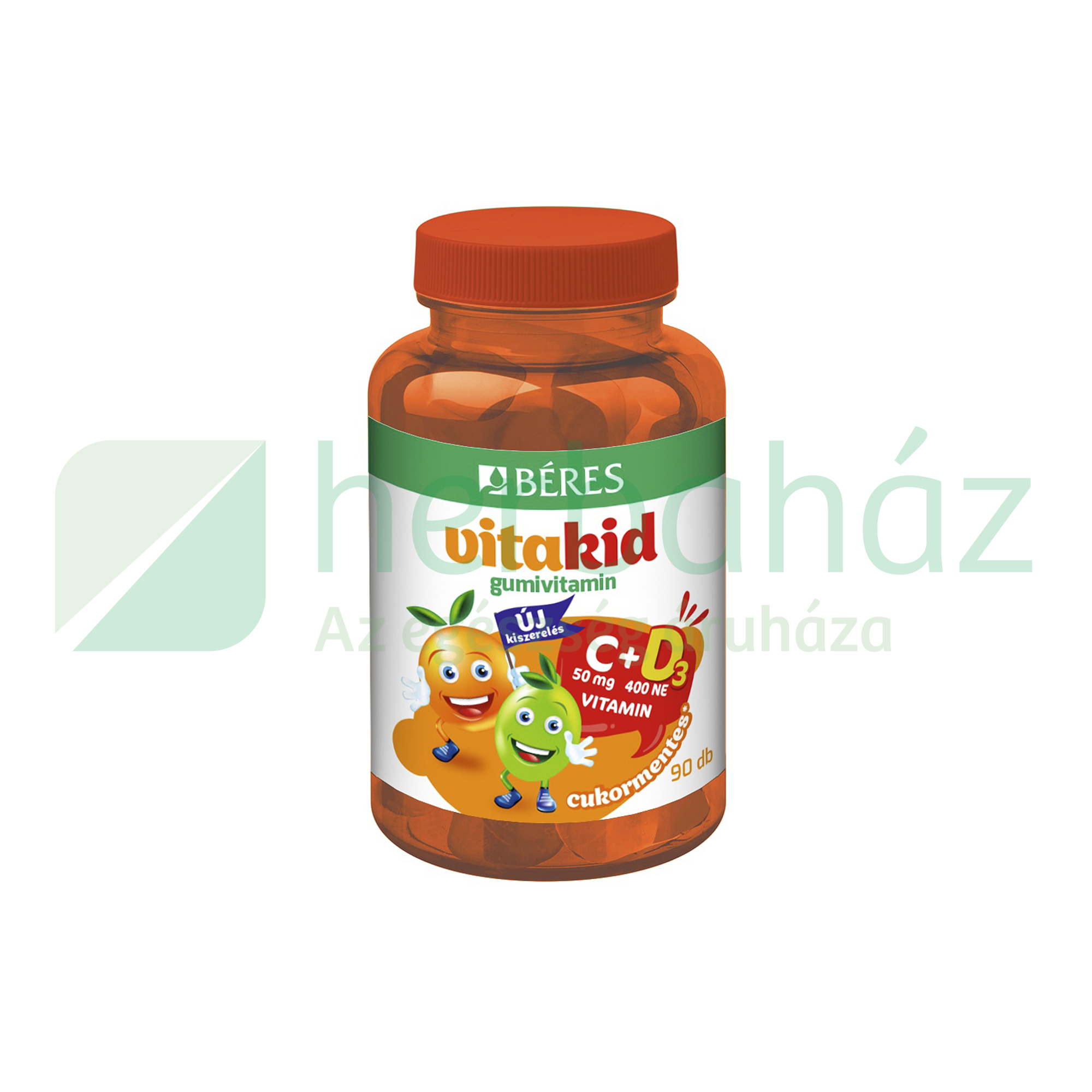 BÉRES VITAKID C+D3 GUMIVITAMIN 90DB