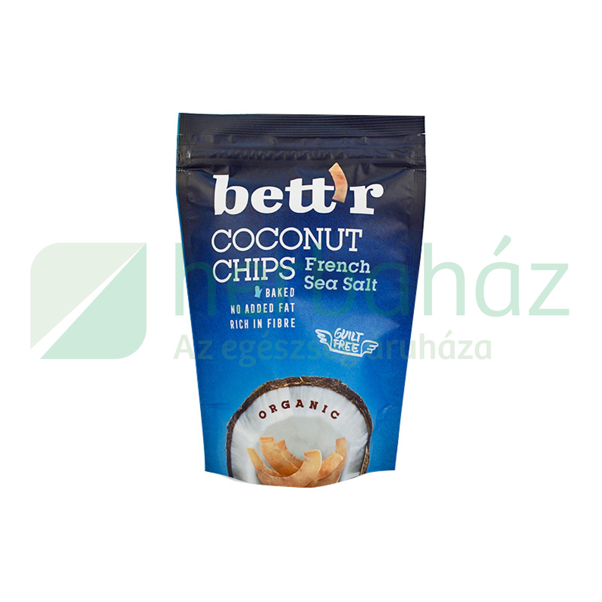 BIO BETT`R KÓKUSZ CHIPS FRANCIA TENGERI SÓS 70G - Herbaház