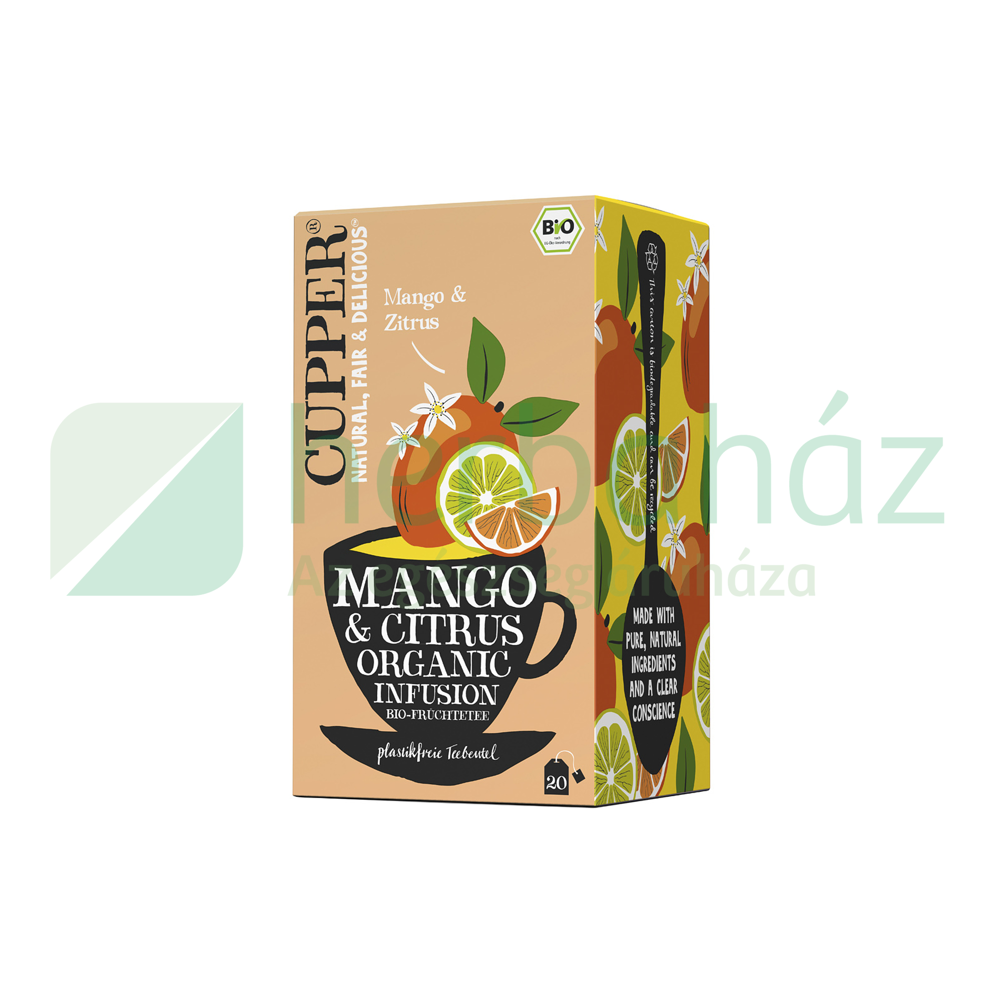 BIO CUPPER TEA MANGÓ ÉS CITRUS FILTERES 20DB