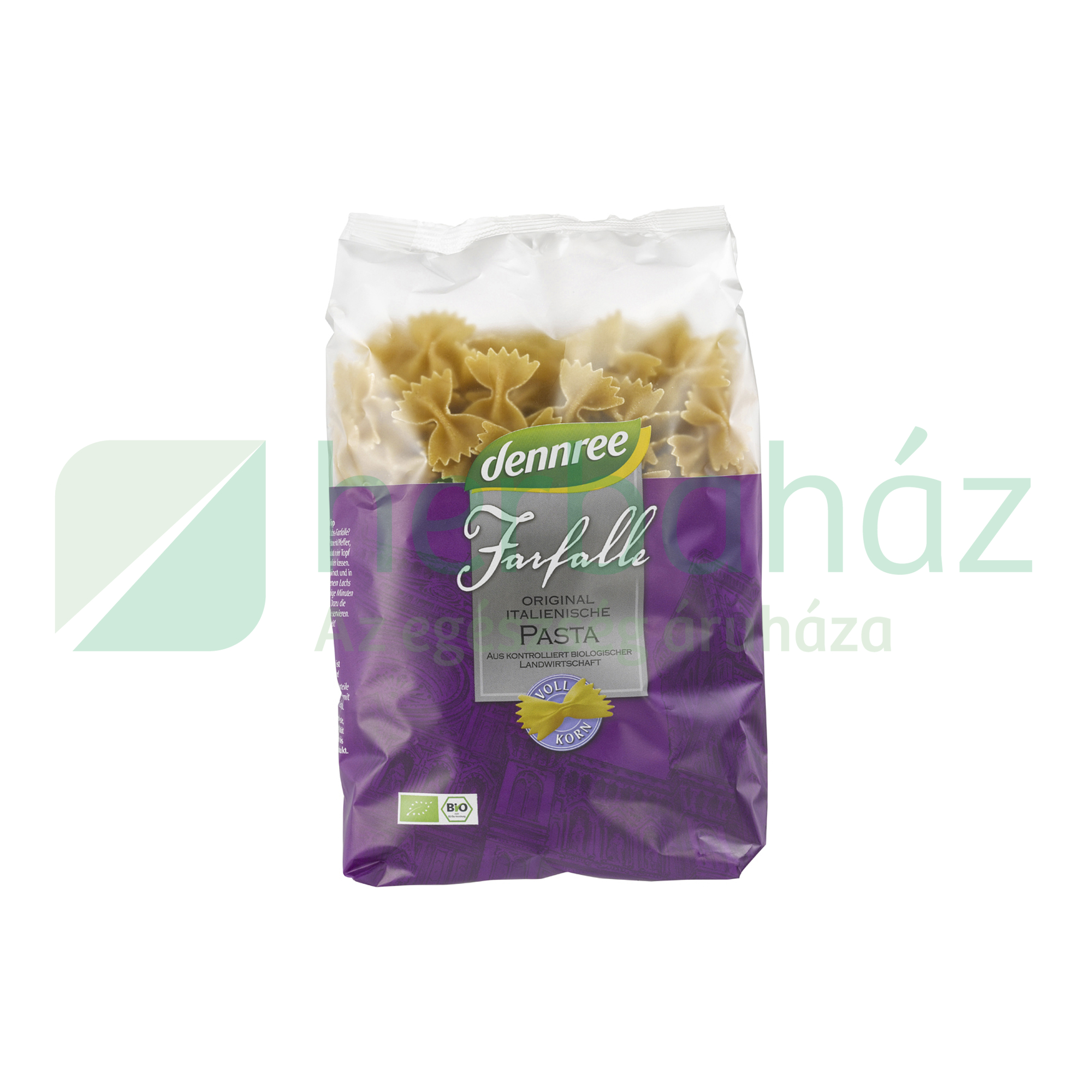 BIO DENNREE FARFALLE TÉSZTA TELJES KIŐRLÉSŰ 500G