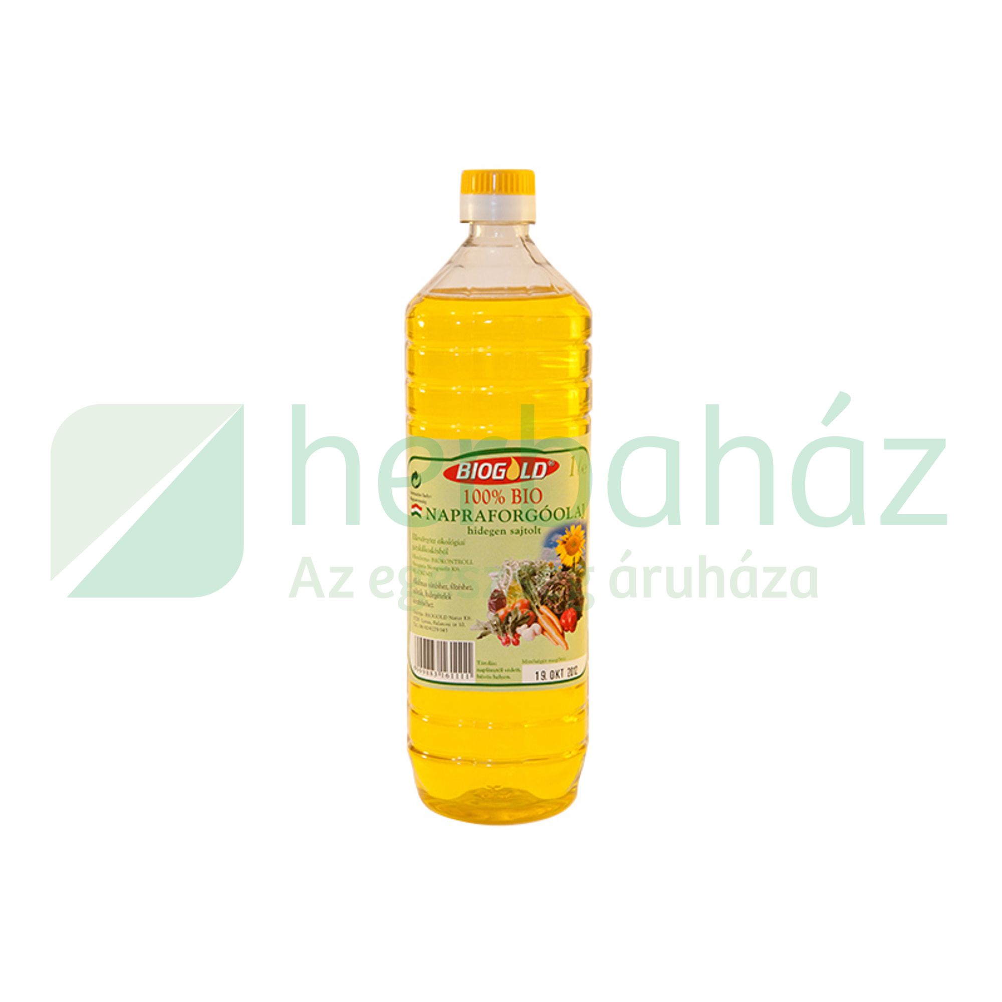 BIO BIOGOLD 100% HIDEGEN SAJTOLT NAPRAFORGÓOLAJ 1000ML