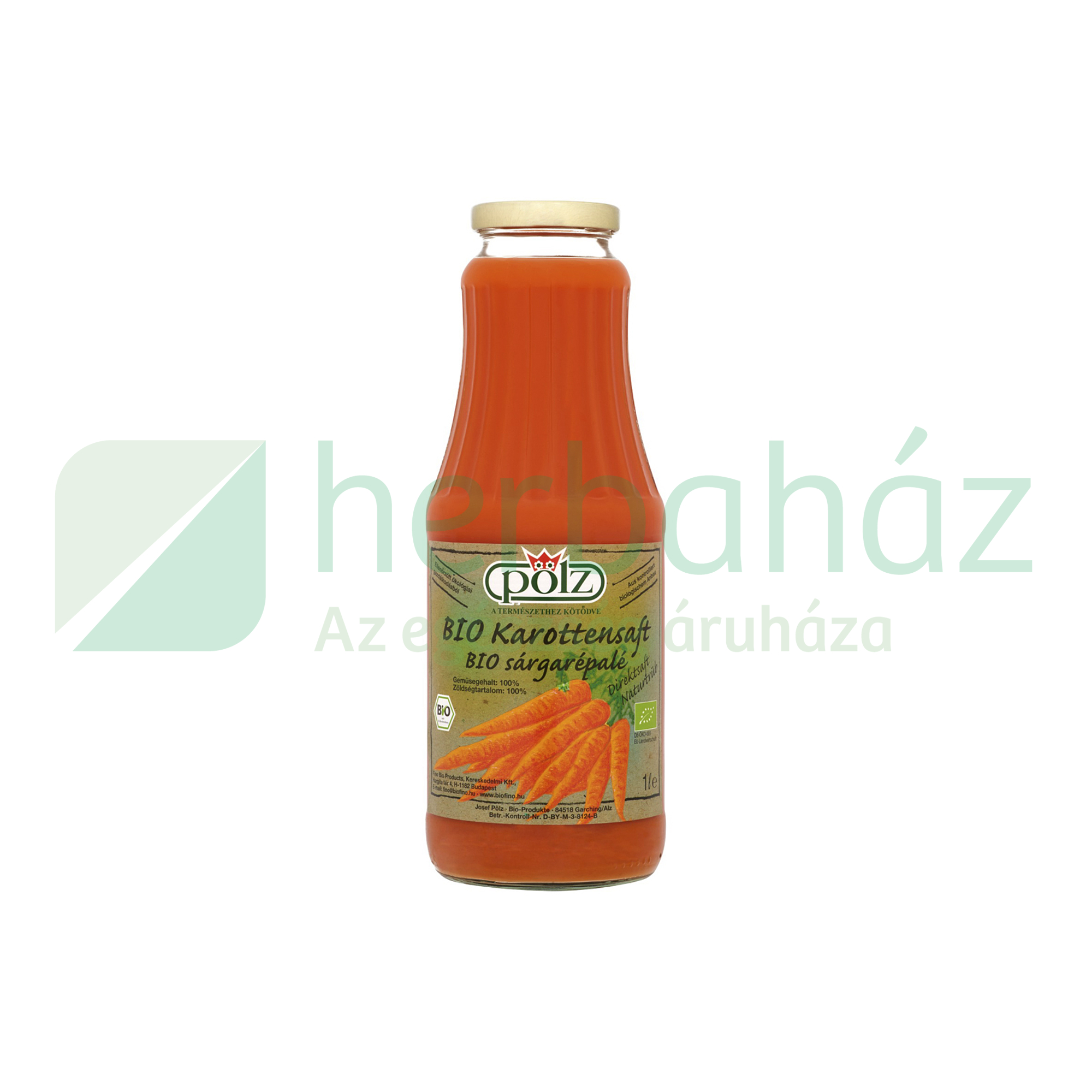 BIO PÖLZ SÁRGARÉPALÉ 100% 1000ML DRS+50FT BETÉTDÍJ