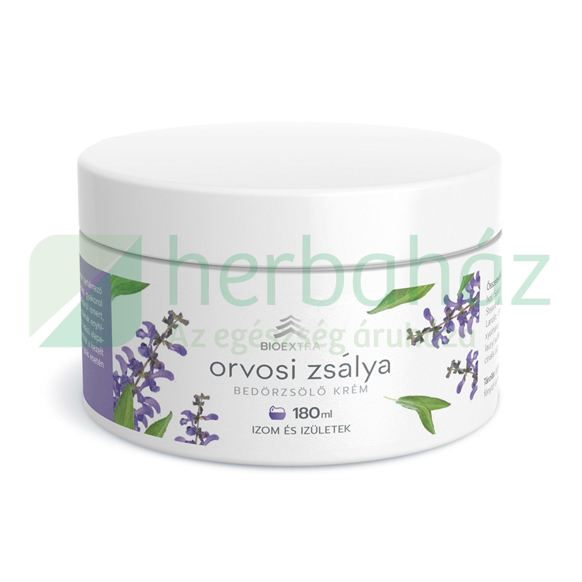 BIOEXTRA ORVOSI ZSÁLYA BEDÖRZSÖLŐ KRÉM 180ML