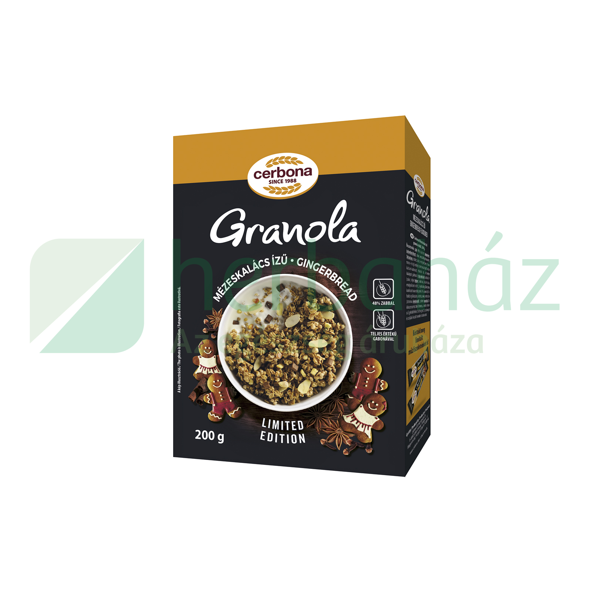 CERBONA GRANOLA MÉZESKALÁCS ÍZŰ 200G